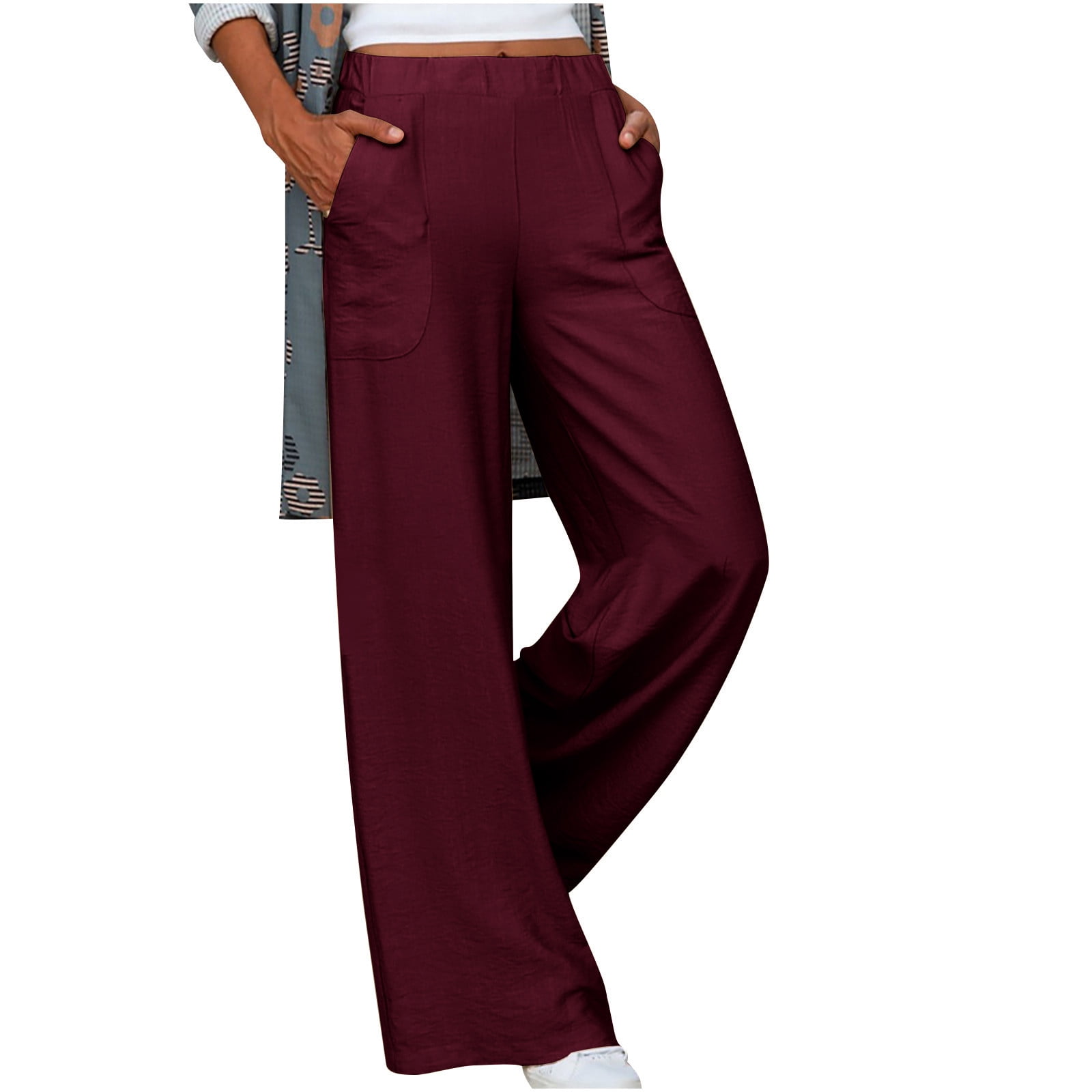 Buy COLOR PLUS Printed Cotton Blend Regular Fit Men's Casual Trousers |  Shoppers Stop